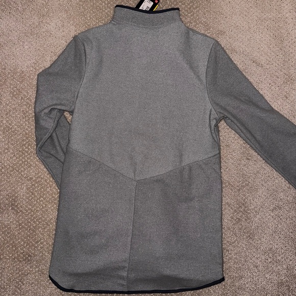 Angels Baseball Gray Under Armour Fleece Zip Jacket - Picture 2 of 8